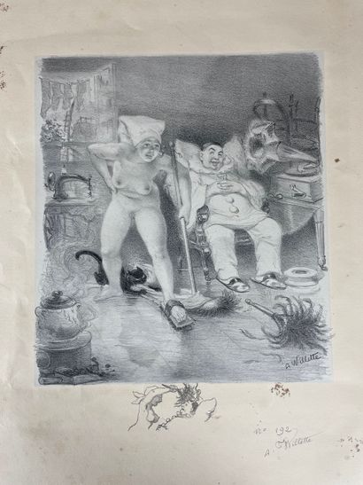 Adolphe Willette Les Sept Péchés capitaux,...