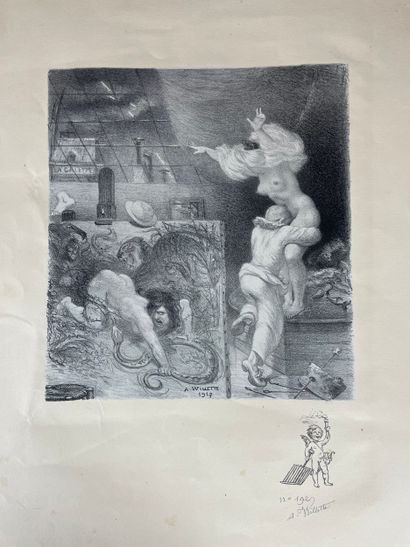 Adolphe Willette Les Sept Péchés capitaux,...