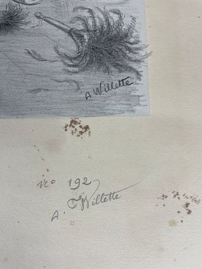Adolphe Willette Les Sept Péchés capitaux,...