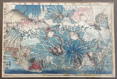 School of Kawanabe Kyosai (1831 1889)
Two...