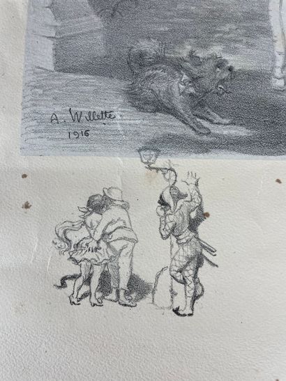 Adolphe Willette Les Sept Péchés capitaux,...