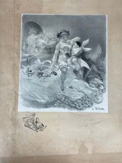 Adolphe Willette Les Sept Péchés capitaux,...