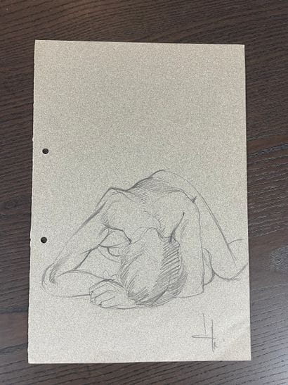 Roger Coppe (1928-2012) Set of three sketches...