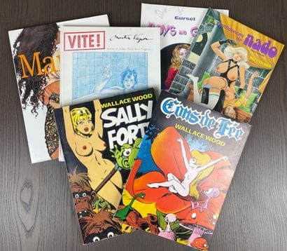 Set of erotic comics XX century
Lot including...