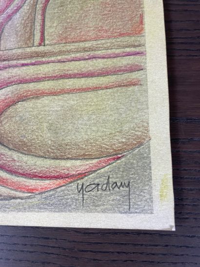 Yvon ADAM (1932-2017) Symbolist composition...