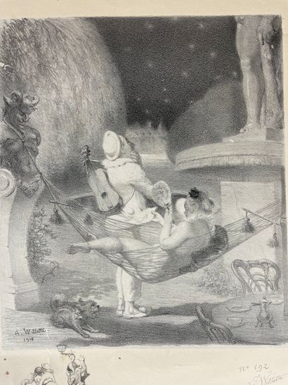 Adolphe Willette Les Sept Péchés capitaux,...
