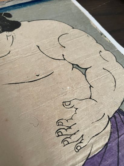 Shunsai Toshimasa (1866 1913) The sumo wrestler...