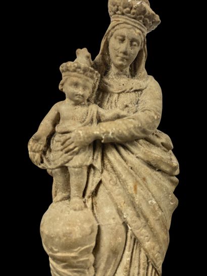 Crowned Virgin and Child 18th - early 19th...