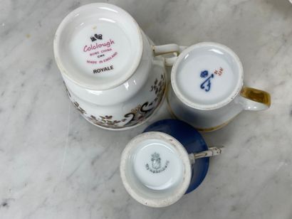 Lot de porcelaines/faïences et verre (Europe,...