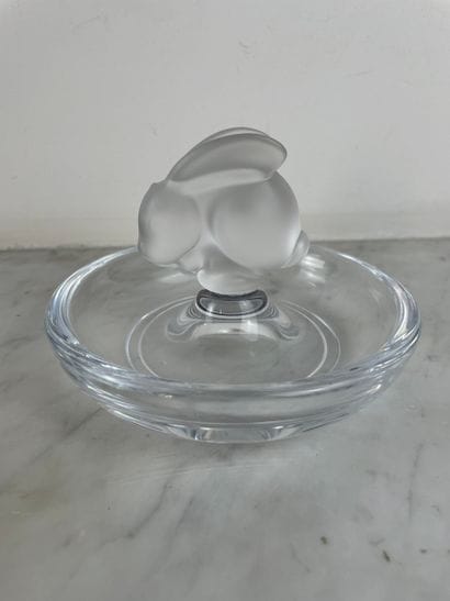 Sèvres France - Vide-poche en cristal clair...