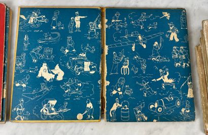 Hergé - Tintin - Ensemble de 6 albums : Editions...