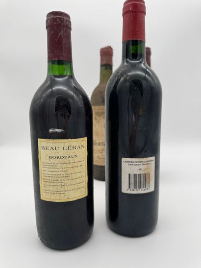 Lot de vins de Bordeaux
Comprenant : Château...