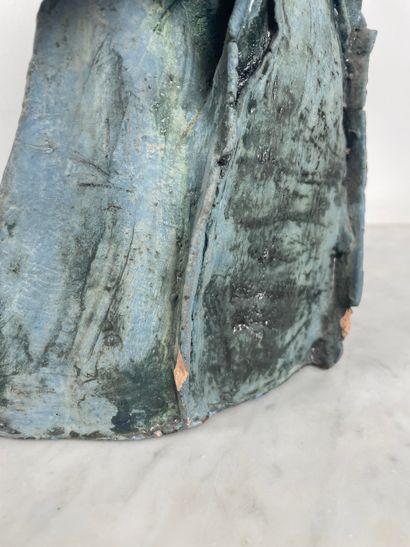 Unidentified ceramist - Large organic sculpture...