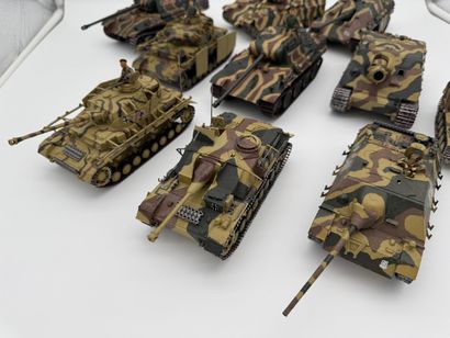 Set of 10 military tank models

Set of ten...