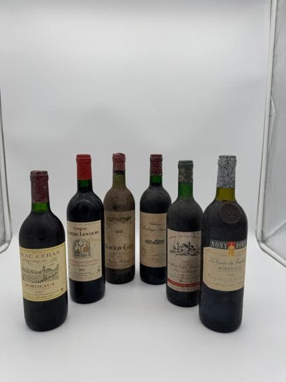 Lot de vins de Bordeaux
Comprenant : Château...