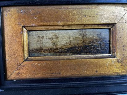 Belgian or Dutch School - Pair of small panels...