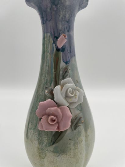Quatre vases miniatures décoratifs - fleurs...