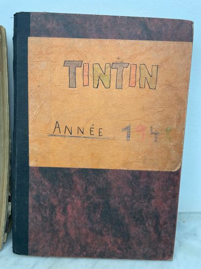 Le Journal de Tintin - Cinq volumes reliés...