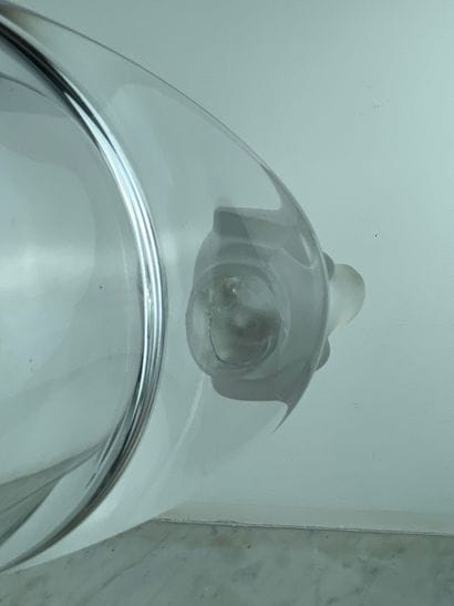 Sèvres France - Coupelle ovale en cristal...