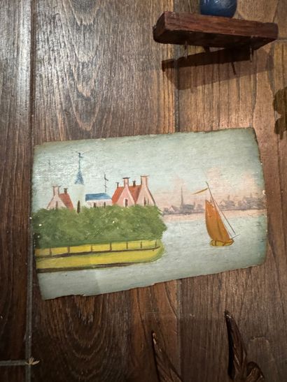 Frisian staartklok wall clock (19th century)...