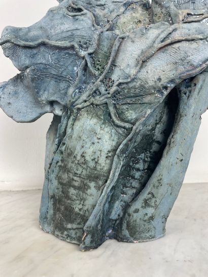 Unidentified ceramist - Large organic sculpture...