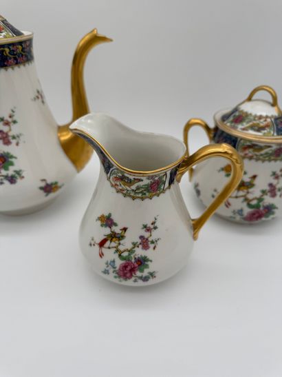Service à café en porcelaine - M.F. Limoges...