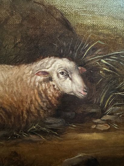 George Morland (1763-1804) - Pastoral scene...
