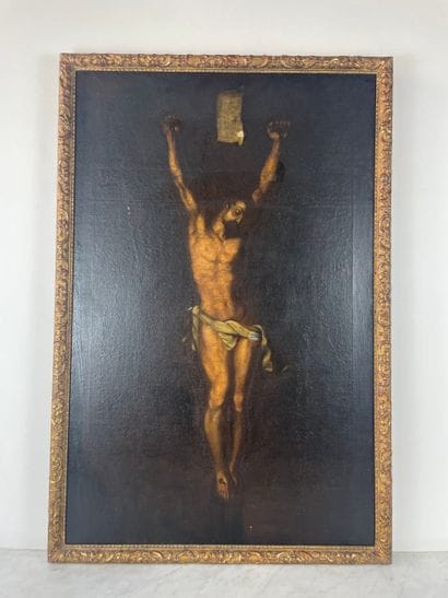 European school - Crucifixion - XVIII century...