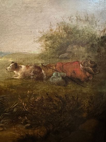 George Morland (1763-1804) - Pastoral scene...