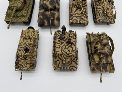 Set of 10 military tank models

Set of ten...