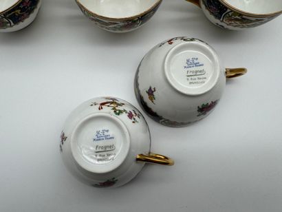Service à café en porcelaine - M.F. Limoges...