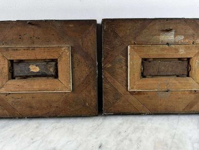 Belgian or Dutch School - Pair of small panels...