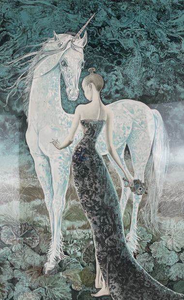 Pierre Le Colas (XXth century) - The Lady...