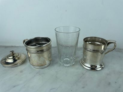 M.N.O - White metal coffee set, France, 20th...