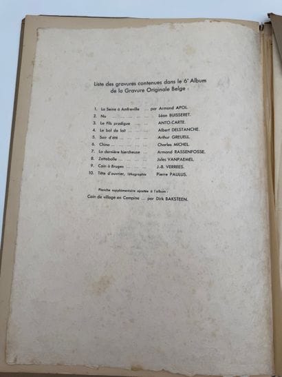 La Gravure Originale Belge - 6 album - 1933

Sheet-fed...
