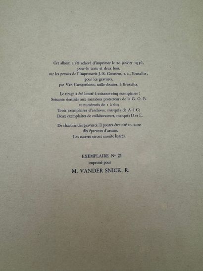 La Gravure Originale Belge - 8 album - 1935

A...
