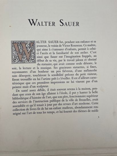 Walter Sauer (1889-1927) - Memorial

Brussels,...