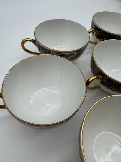 Service à café en porcelaine - M.F. Limoges...
