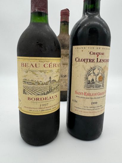 Lot de vins de Bordeaux
Comprenant : Château...