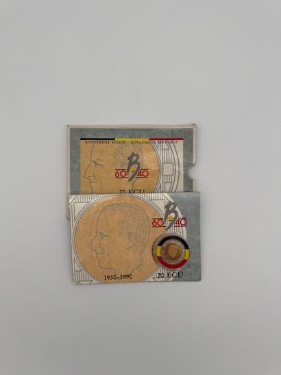Belgium - 20 ECU, 1930-1990 - 60th anniversary...