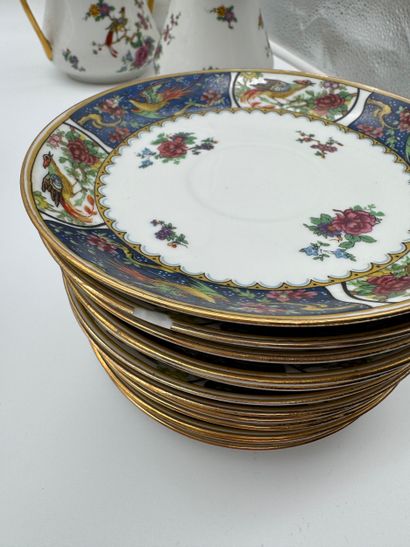 Service à café en porcelaine - M.F. Limoges...