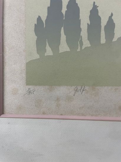 Dumontet Michel (1947) - Golf
Color serigraph...