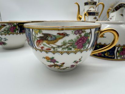 Service à café en porcelaine - M.F. Limoges...