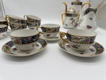 Service à café en porcelaine - M.F. Limoges...