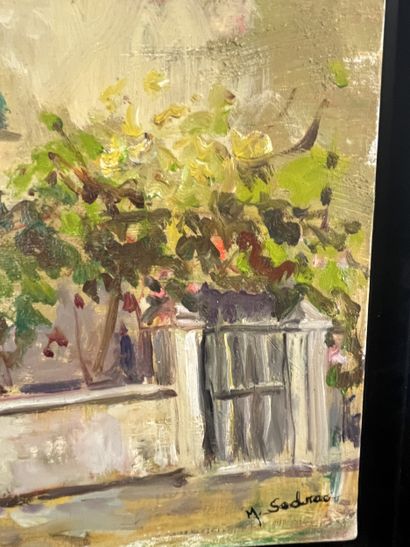 Marina Sedrac (1919-1999) - Le Jardiniet
Huile...