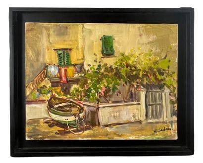 Marina Sedrac (1919-1999) - Le Jardiniet
Huile...