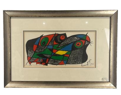 Joan Miró (1893-1983) - Composition (d’après)
Lithographie...