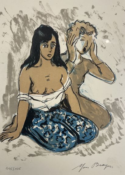 Yves Brayer (1907-1990) - Le Cri
Lithographie...