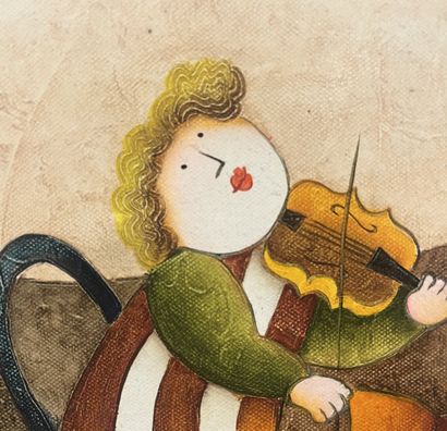 Joyce Roybal - Le violoniste
Huile sur toile...
