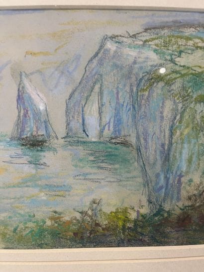 Charles Pelletier (1922-2005) - Etretat
Pastel...